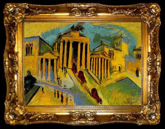 framed  Ernst Ludwig Kirchner Brandenburger Tor, ta009-2